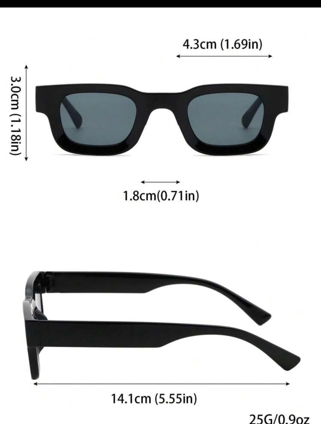 Une Paire de lunette à fond noir , bordure noir